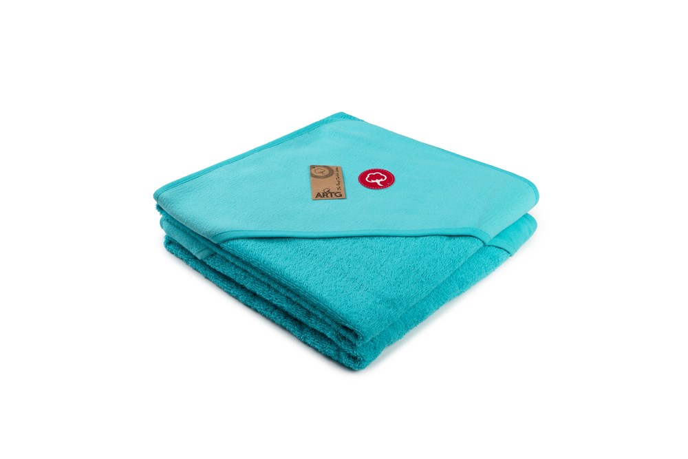 ARTG PRINT-Me® Kleinkind Kapuzentuch Wasserblau
