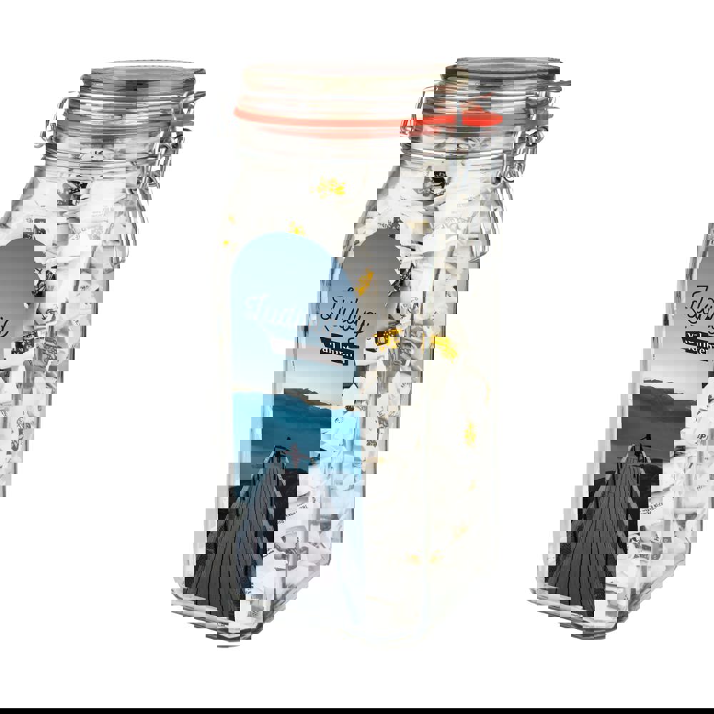 Großes Weckglas 1,5 L mit Süßigkeiten