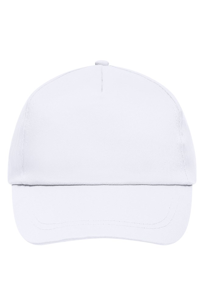5 Panel Promo Cap Lightly Laminated - White (ca. Pantone white)