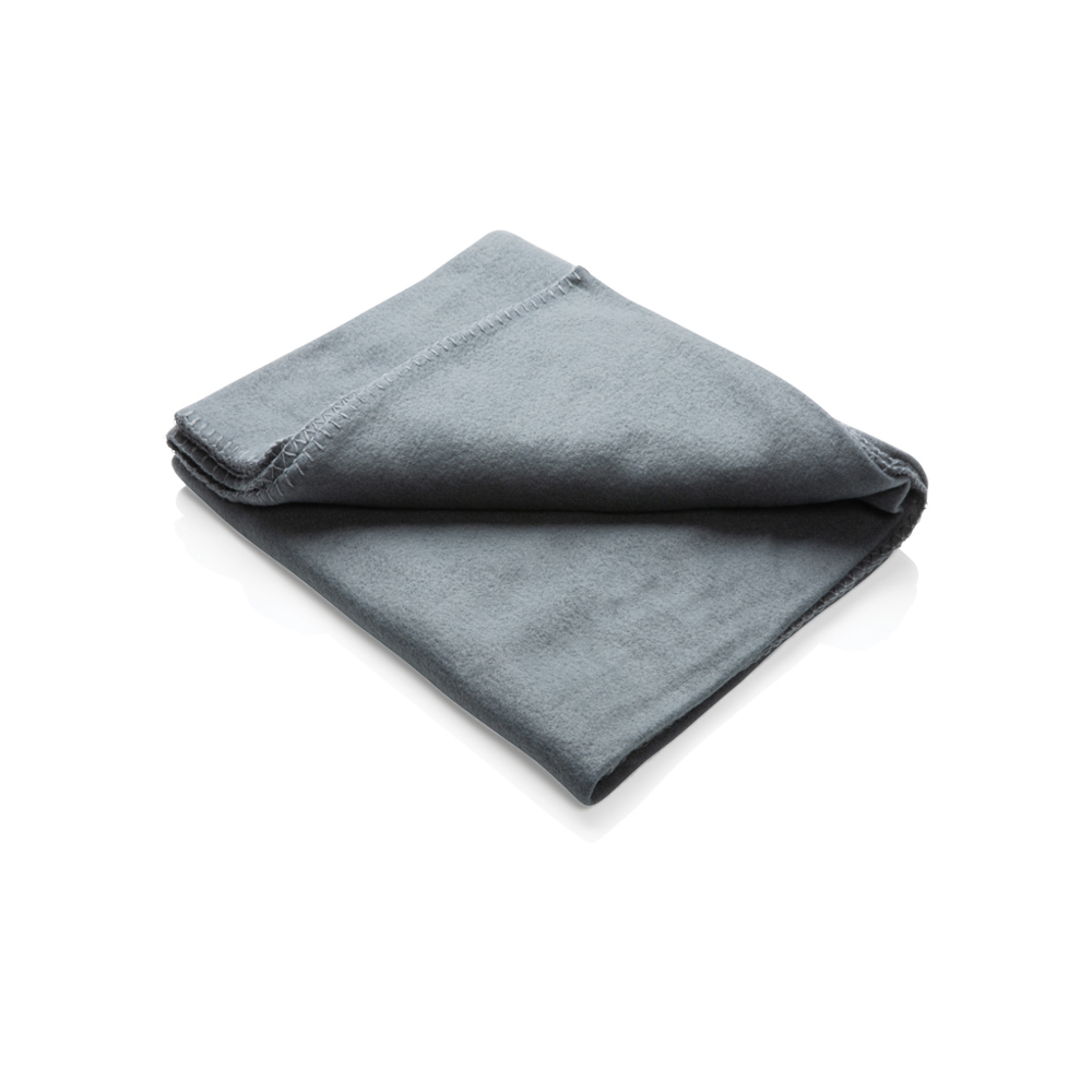 Fleece-Decke im Etui - anthrazit (± PMS Cool Grey 11)