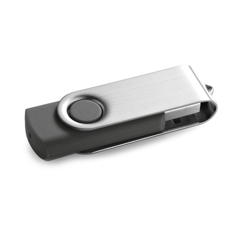 CLAUDIUS 8GB. USB-Stick 8 GB mit Metallclip - Grau
