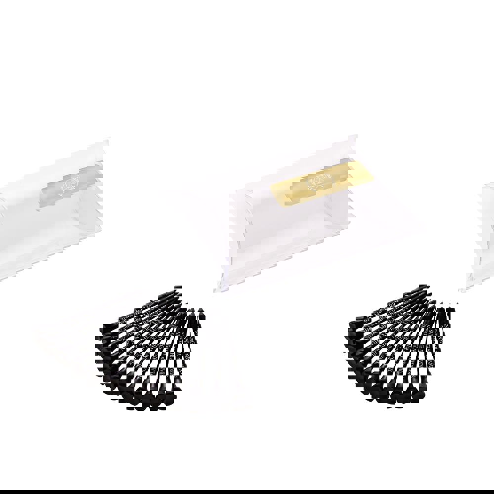 Pillowpack mit 12 Tees 70 mm - schwarz