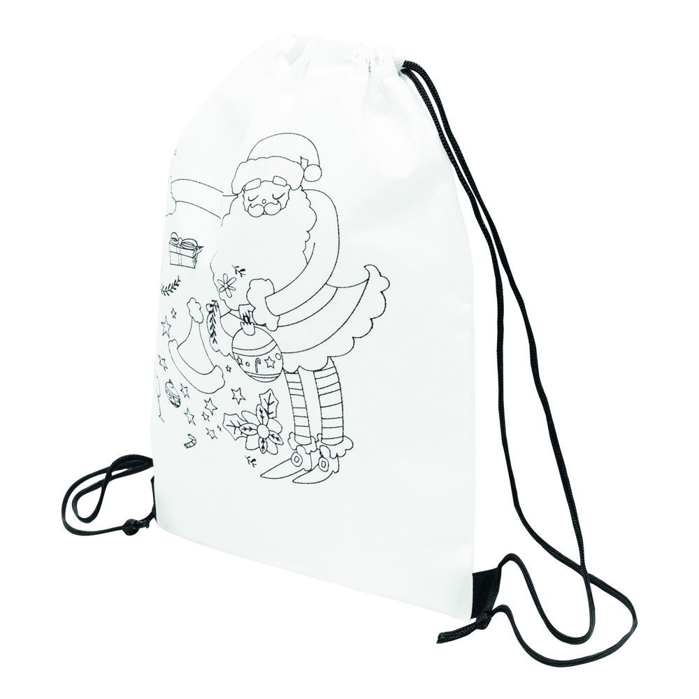 COLOURFUL SANTA - Bemalbarer Turnbeutel