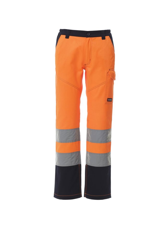 Damen Warnschutz-Hose CHAT-LADY - orange/marineblau