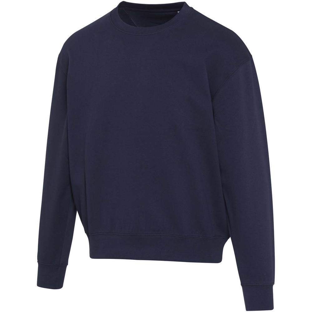 Boris Oversize Sweatshirt mit Rundhalsausschnitt aus recycelter 280 g/m2 Bio Baumwolle (OCS), unisex - Navy