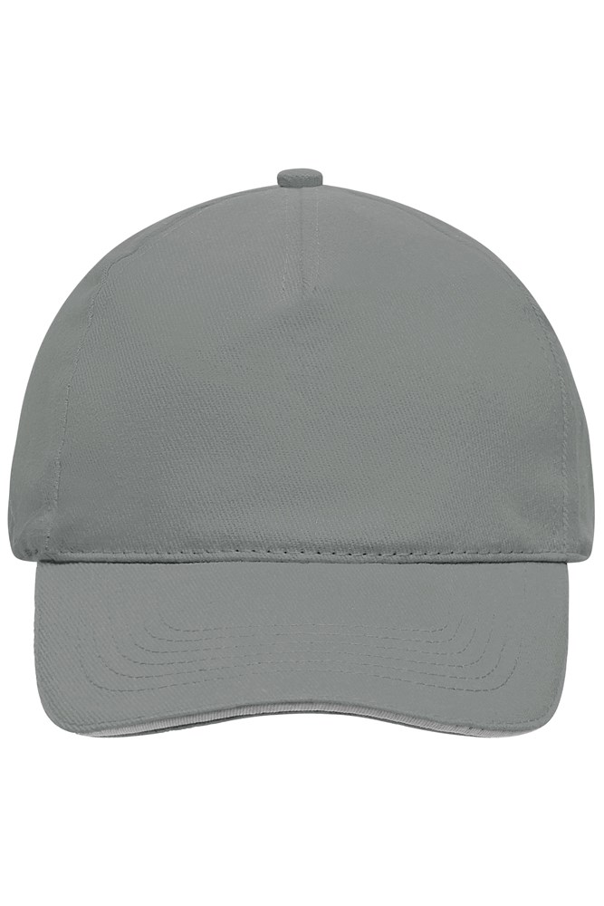 5 Panel Sandwich Cap - Dark-grey/light-grey (ca. Pantone 444C
430C)