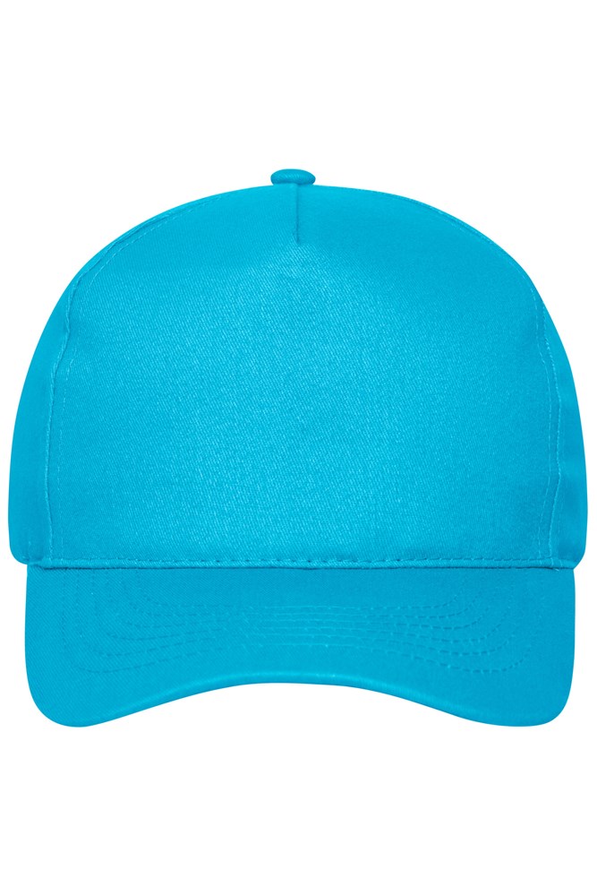 5 Panel Cap Organic Cotton - Turquoise (ca. Pantone 312C)