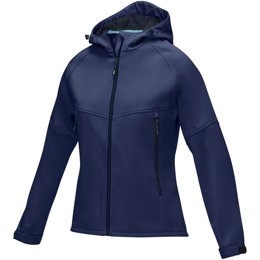 Coltan Softshelljacke aus recyceltem Material für Damen - navy