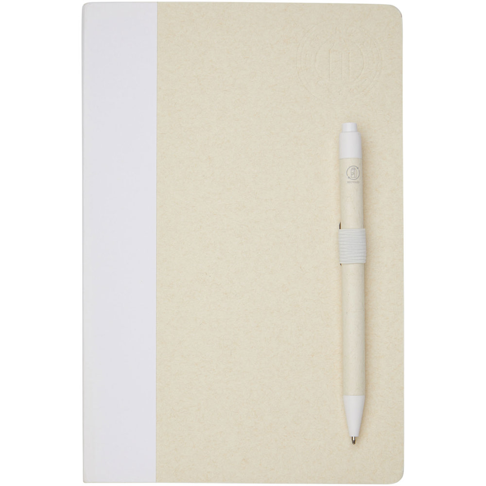 Dairy Dream A5 Notizbuch und Kugelschreiber-Set aus recyceltem Milchkarton