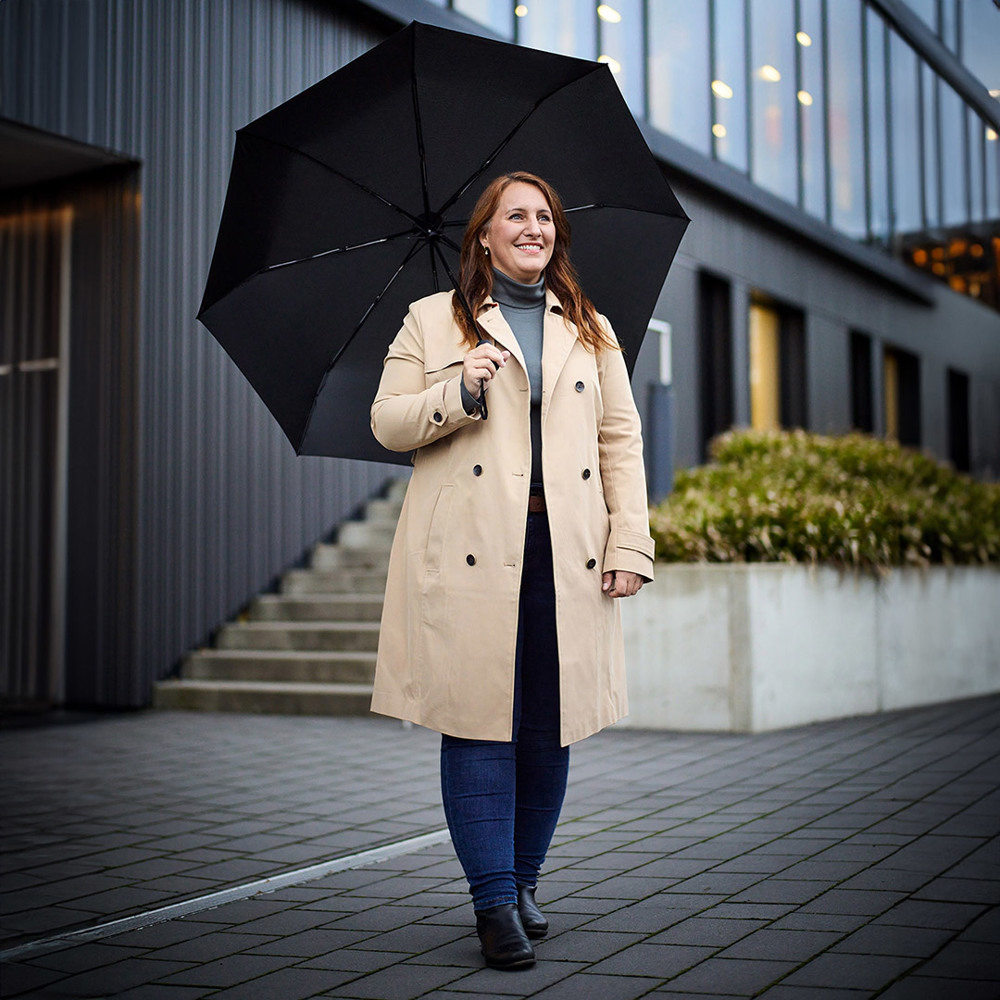 95612 Gäste-Taschenschirm FARE® BlackShield Case Edition