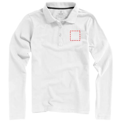 Calgary 180 g/m² Langarm Poloshirt für Damen