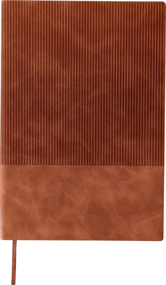 Recyceltes PU-Notizbuch (A5) Elian - Braun