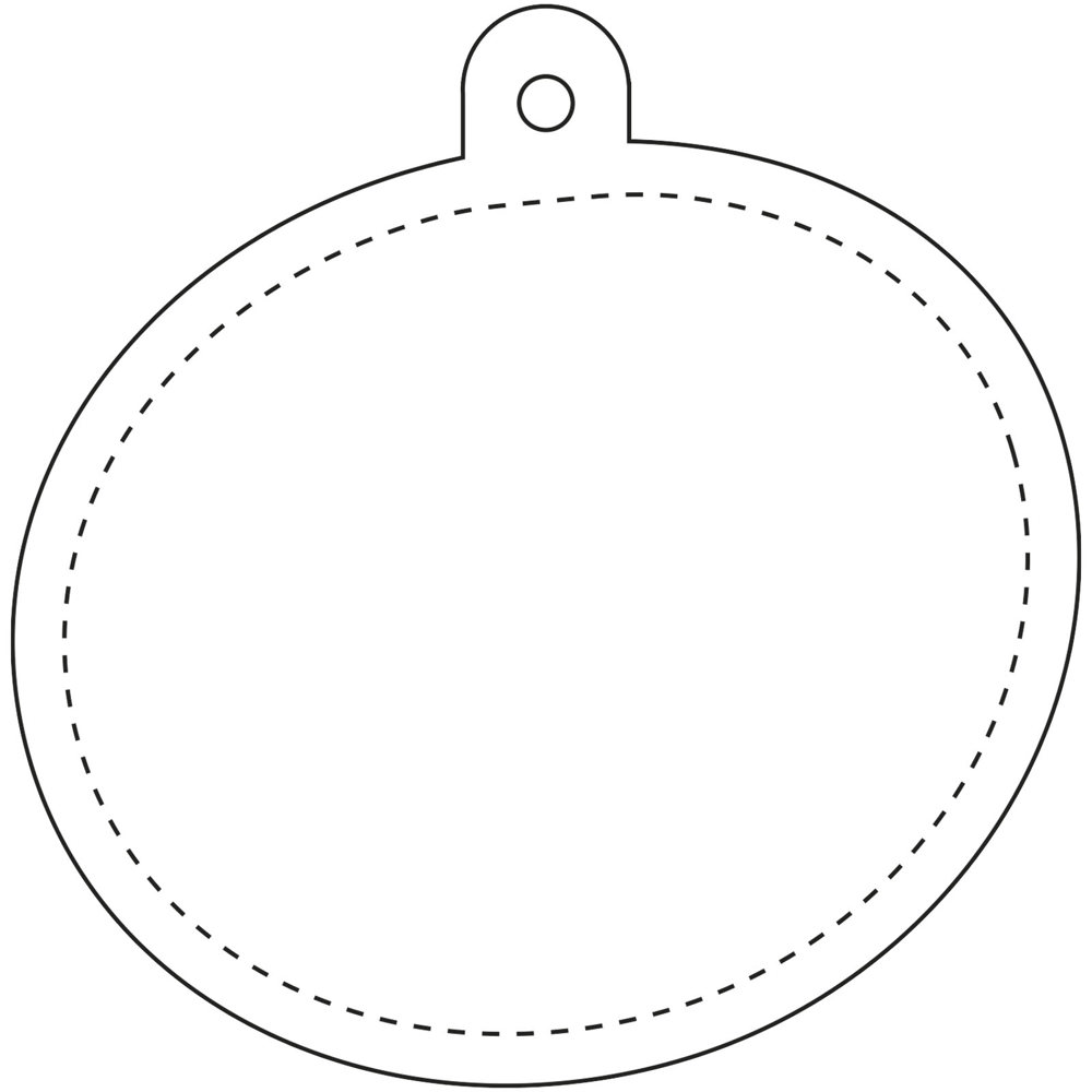 RFX™ H-09 ovaler reflektierender TPU-Anhänger