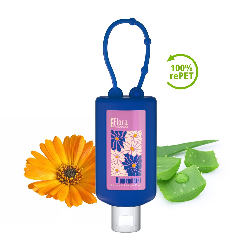 Handbalsam Ringelblume, 50 ml Bumper blau, Body Label (R-PET)