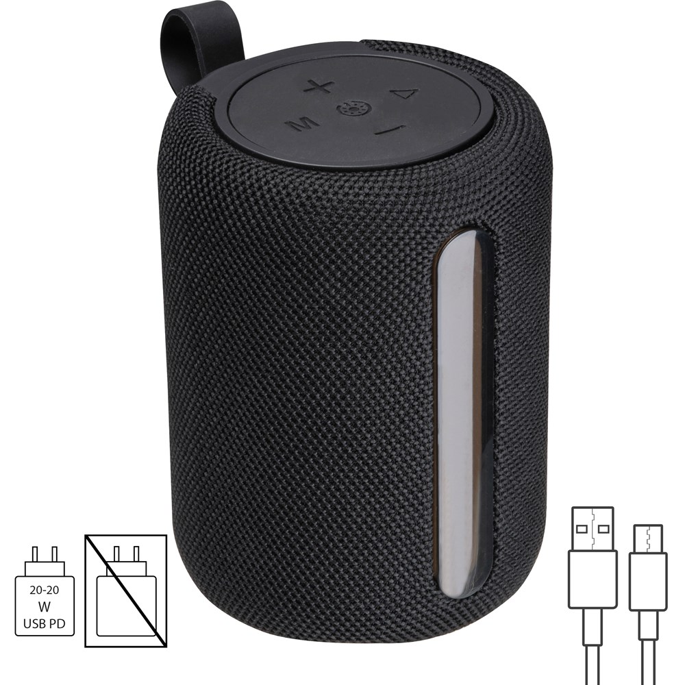 Lautsprecher mit LED Licht, rund GRETA