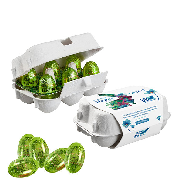 6er Ostereier-Karton - Küsschen Eier