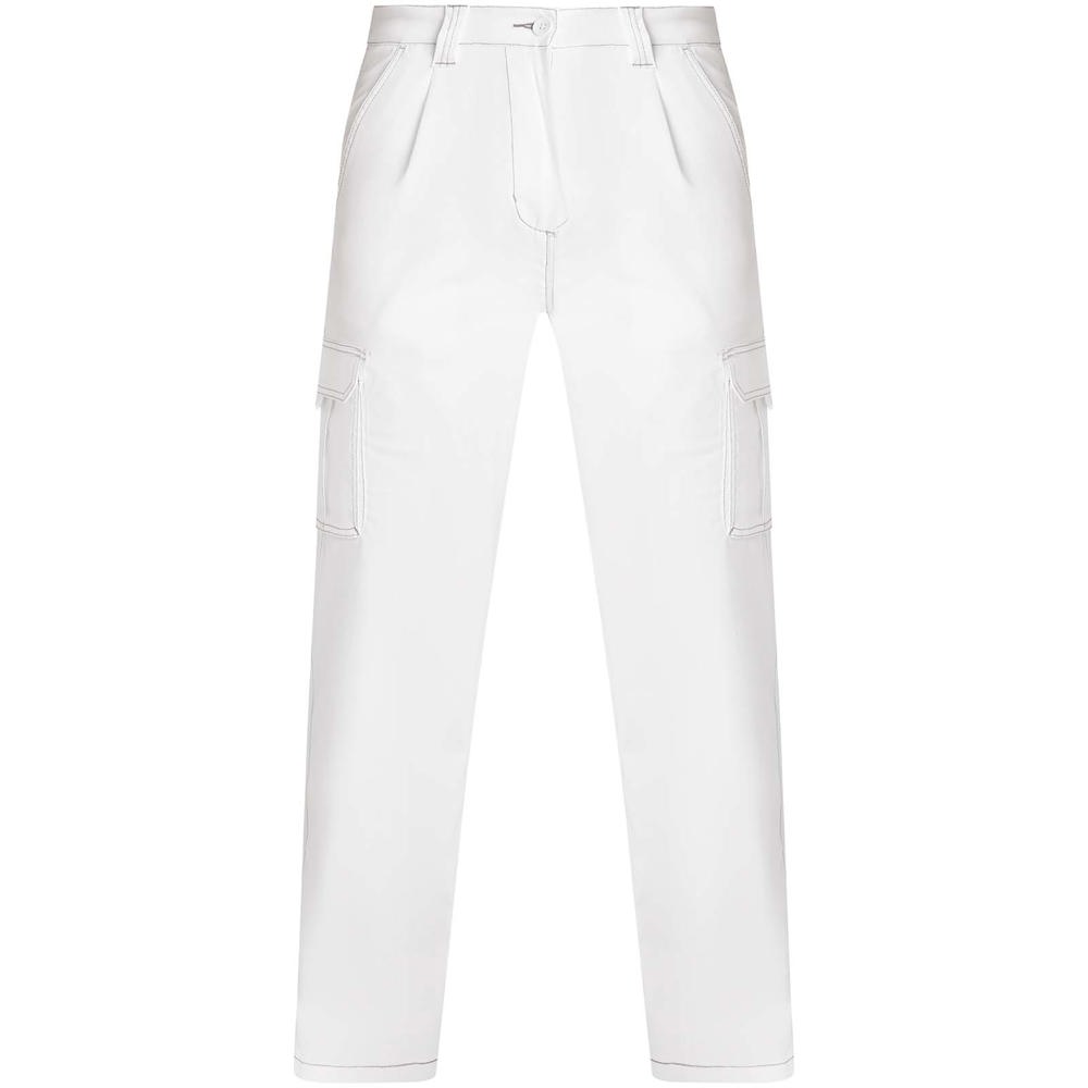 Daily Stretch Arbeitshose aus 250 g/m2 Elasthan - weiss