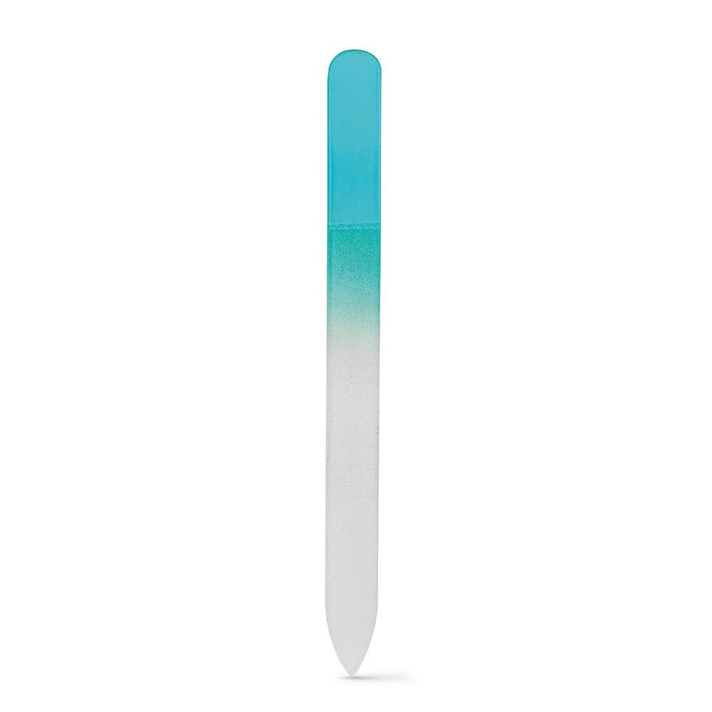 RASPERA. Glas-Nagelfeile - hellblau