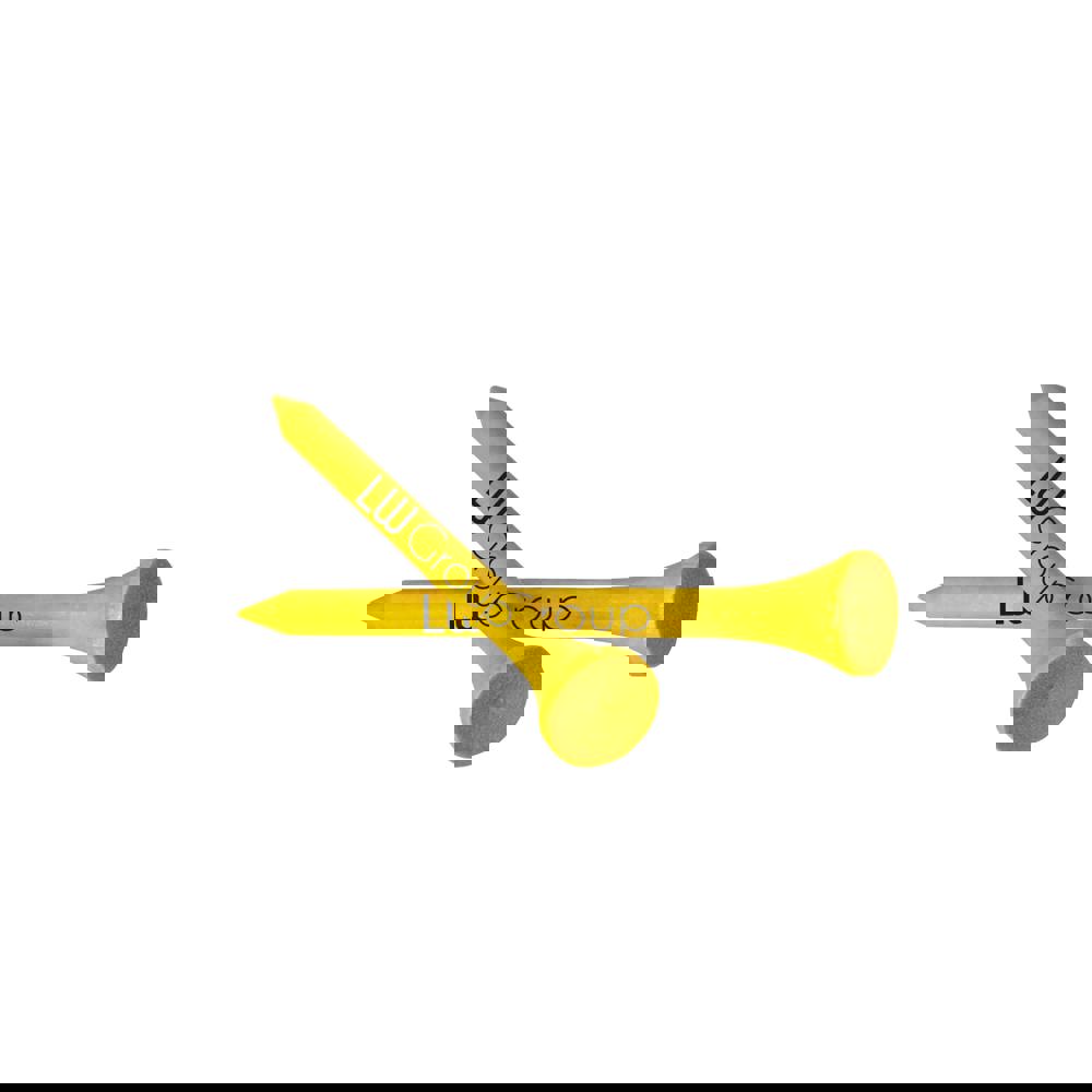 Tee aus Bambusholz 70 mm - Gold