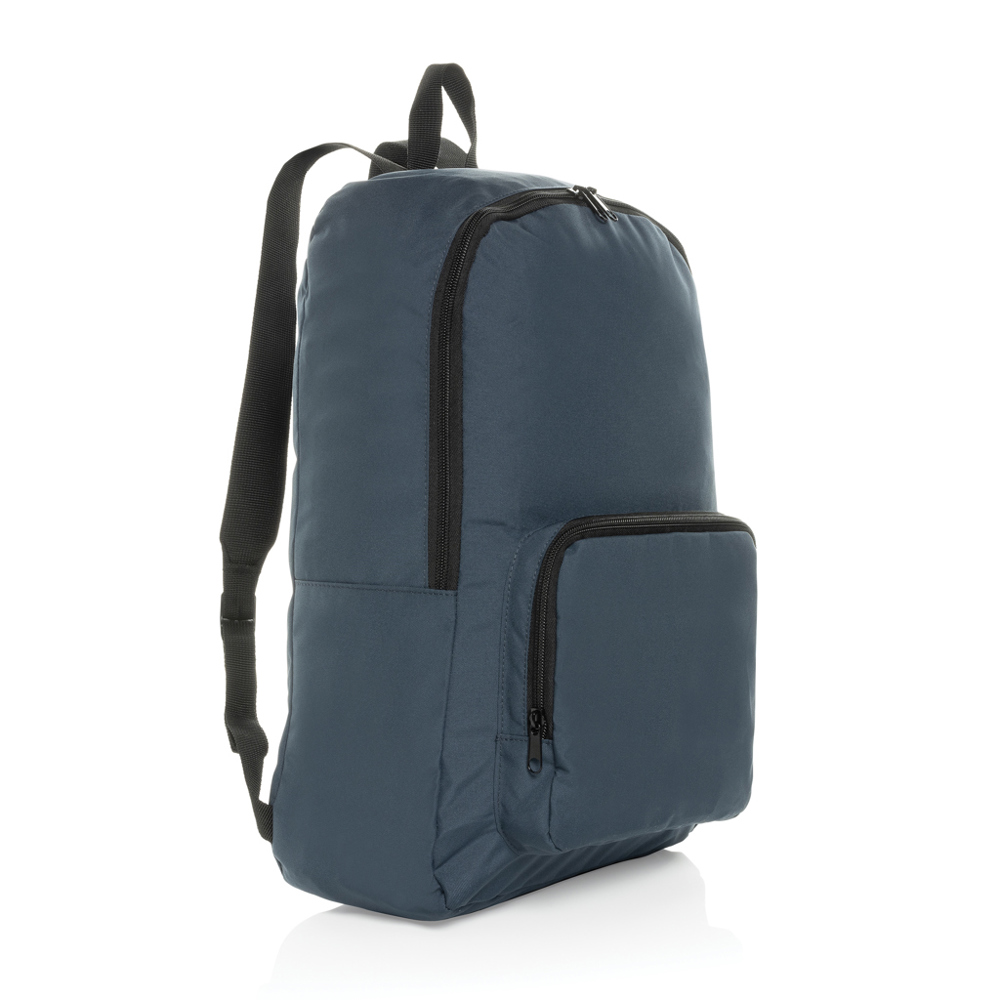Dillon AWARE™ RPET faltbarer klassischer Rucksack - navy blau (± PMS 19-3932TCX)