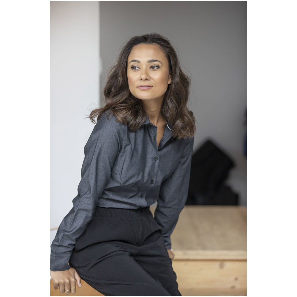 Cuprite Langarm Shirt aus Bio-Baumwolle für Damen