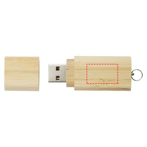 USB-Stick 2.0 aus Bambus mit Schlüsselanhänger