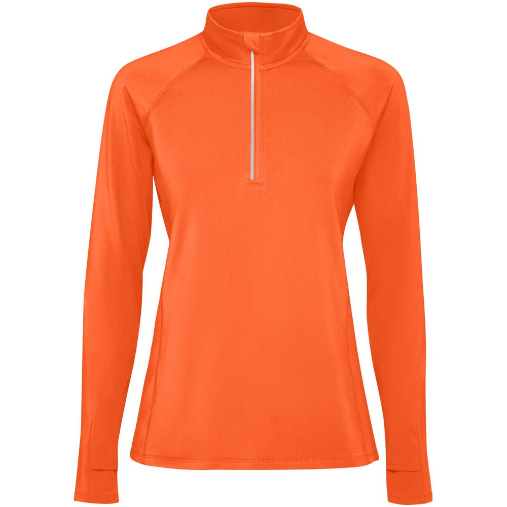 Estambul 200 g/m² Half-Zip Sweatshirt für Damen - feuerorange
