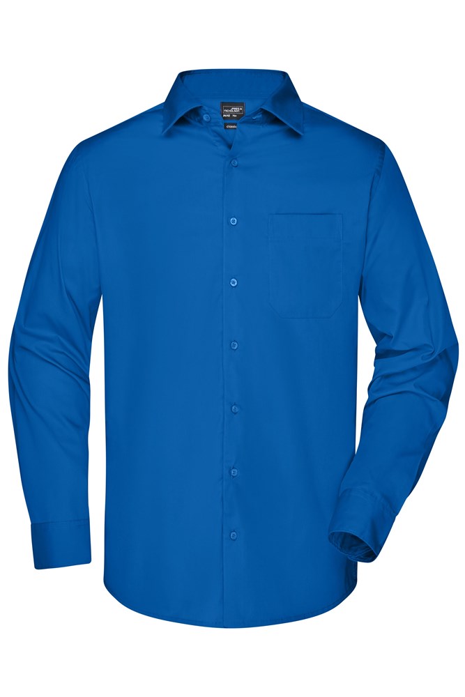 Men's Business Shirt Long-Sleeved - Royal (ca. Pantone 301C)