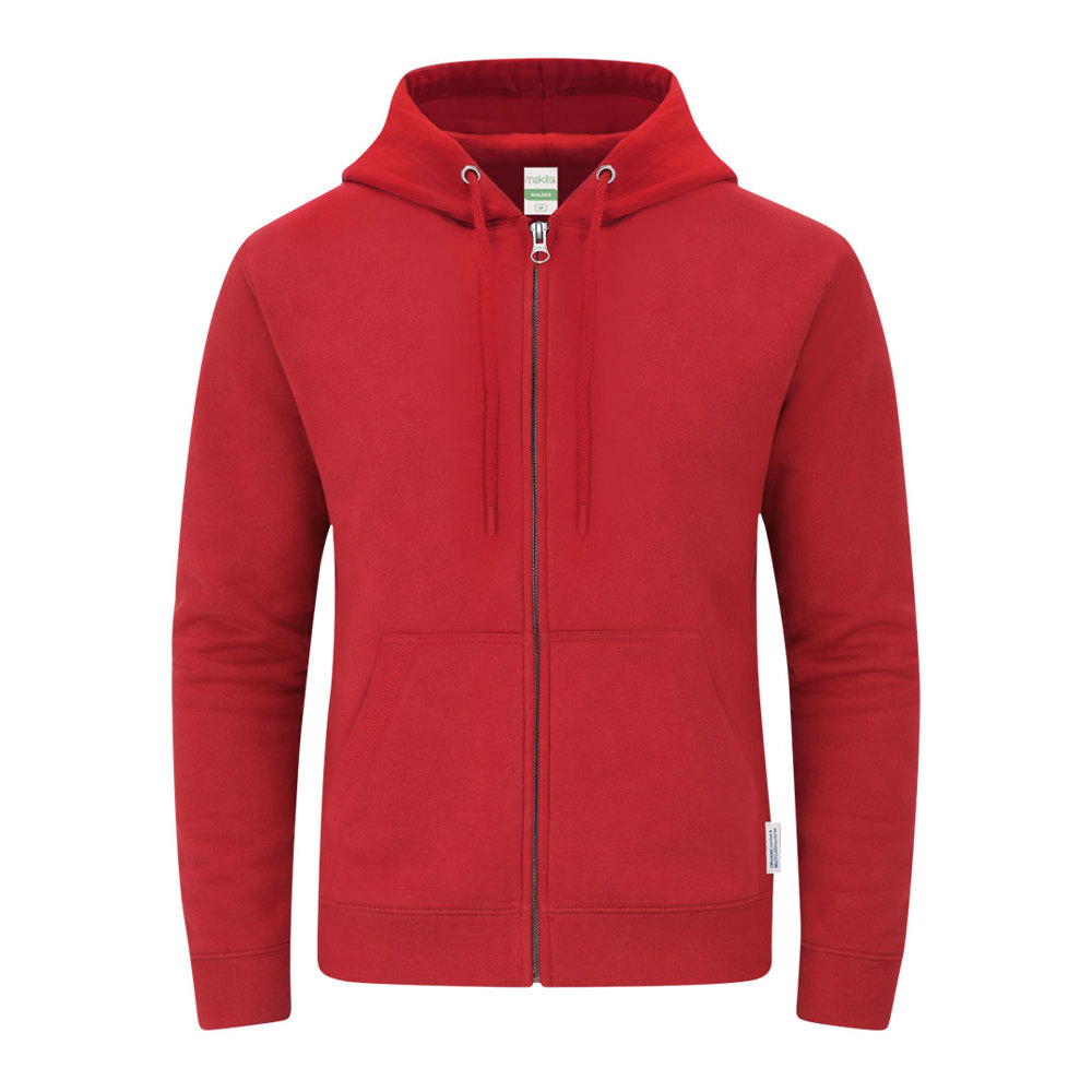 Erwachsene Sweatshirt mit Kapuze + Reißverschluss Walder - ROJ