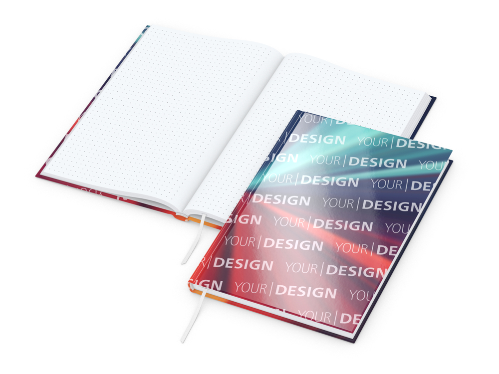 Notizbuch Note-Book, A5, Punktraster, glänzend