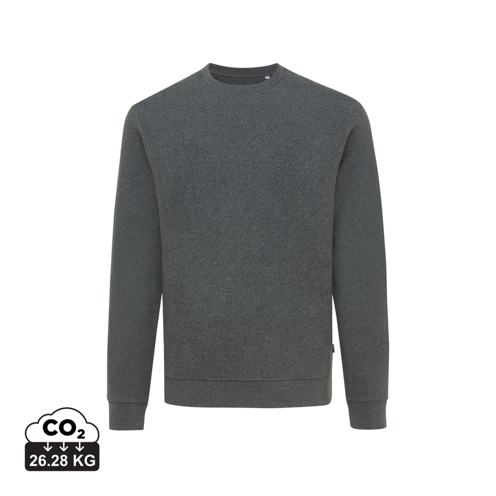 IQONIQ Denali ungefärbt. Rundhals-Sweater aus recycelter BW