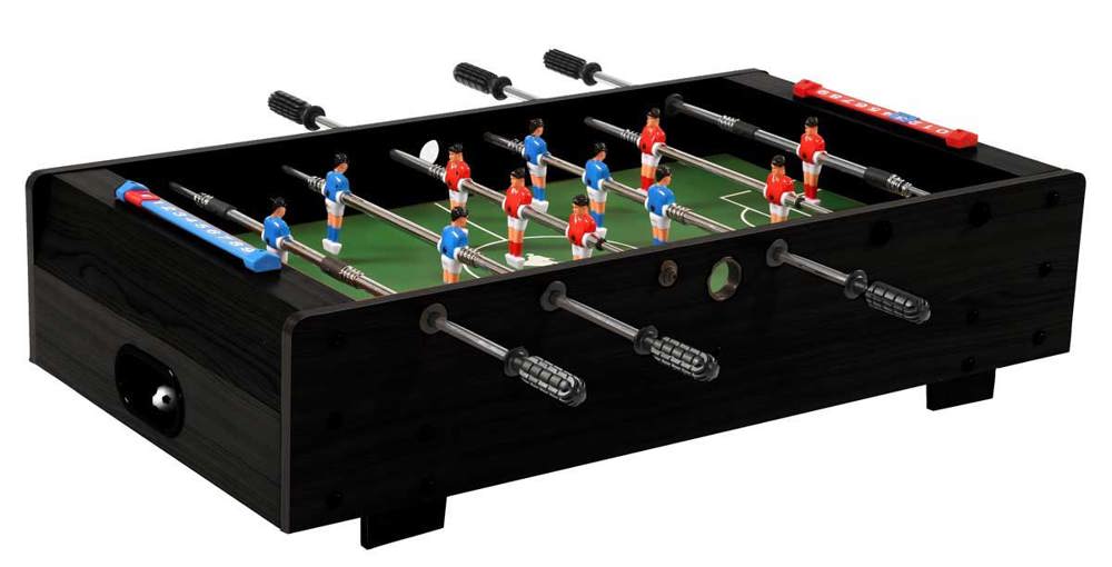 Großer Tischaufleger Kicker 94 cm - Schwarz