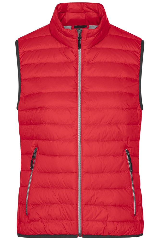Ladies' Down Vest - Red/silver (ca. Pantone 200C
421C)