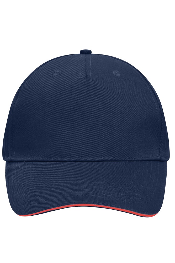 5 Panel Sandwich Cap - Navy/red (ca. Pantone 2965C
200C)