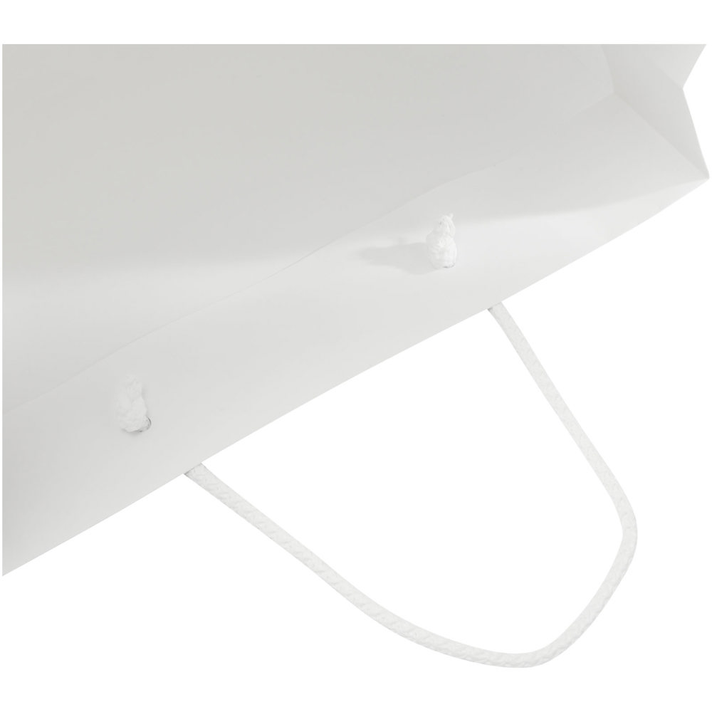 Handgefertigte 170 g/m² Integra-Papiertüte mit Kunststoff Kordelgriffen – 31 × 12 × 41 cm
