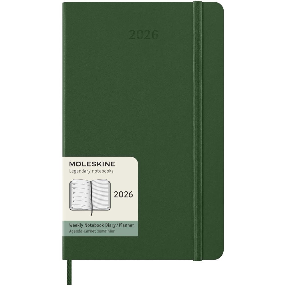 Moleskine Hardcover 12 Monate Wochenkalender L - myrtengrün