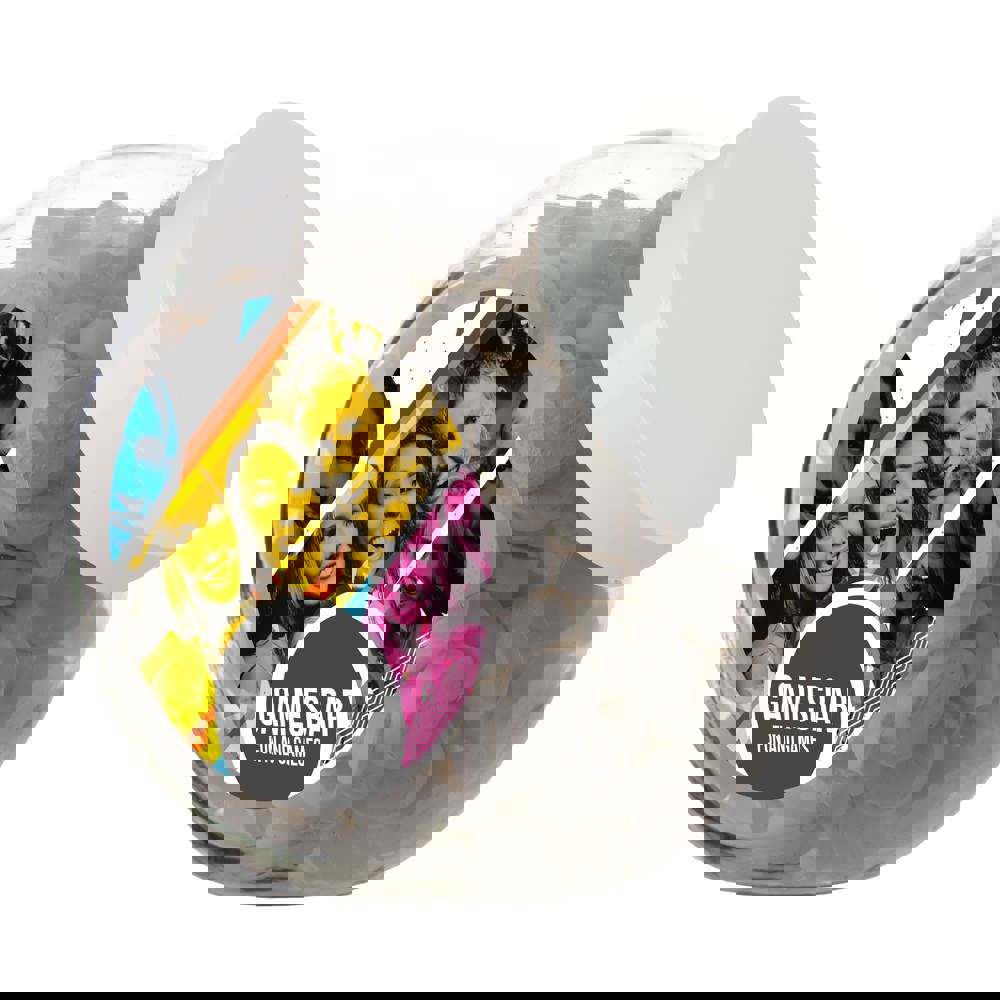 Großes Glas 2 Liter gefüllt mit Süßigkeiten