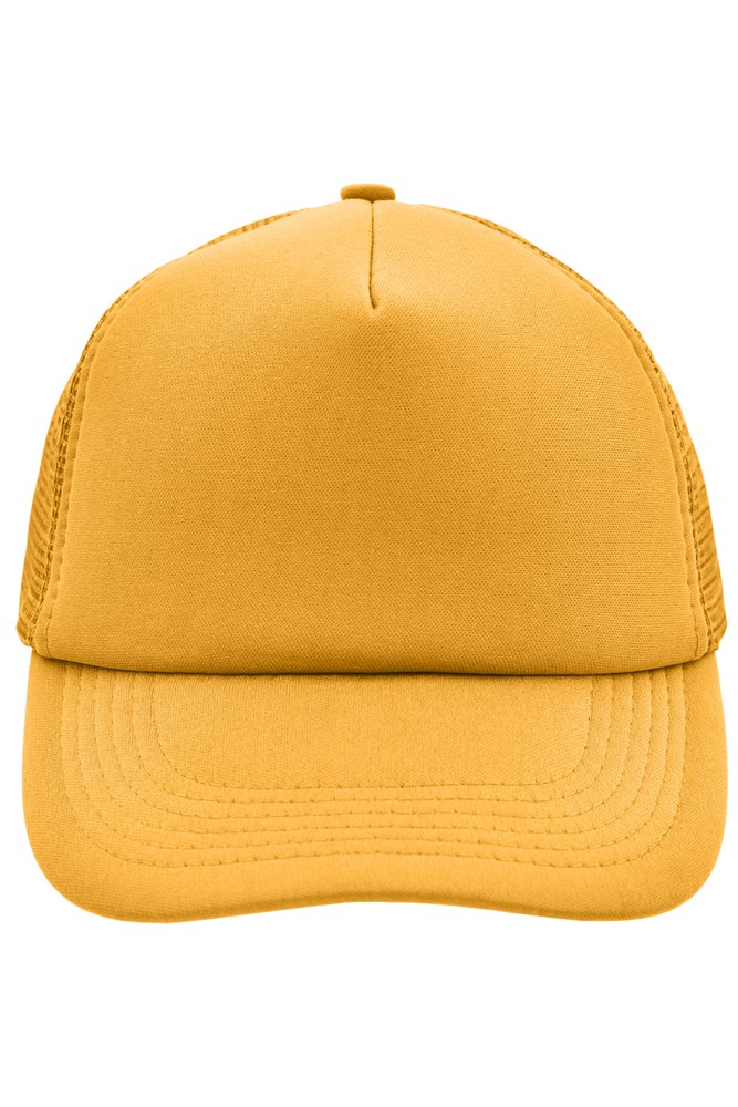 5 Panel Polyester Mesh Cap - Gold-yellow (ca. Pantone 1235C)