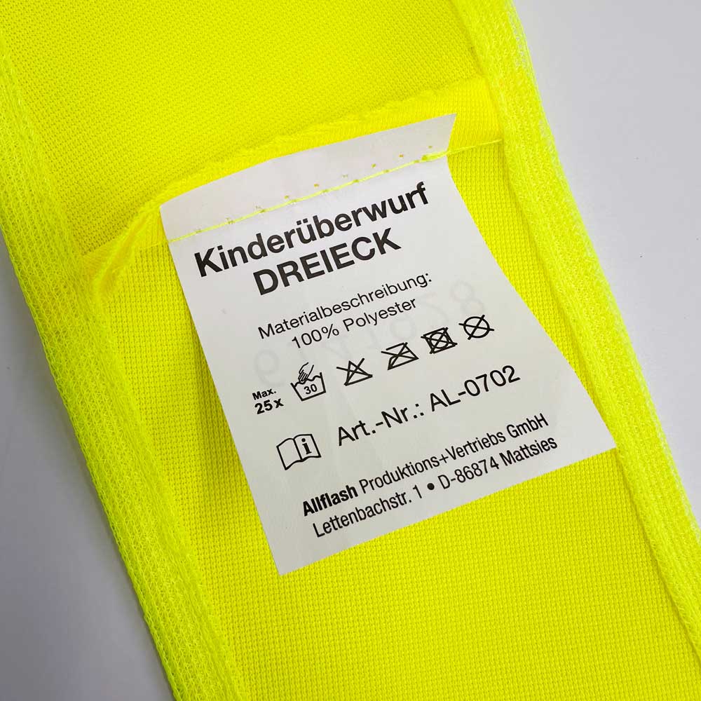 Kinderüberwurf DREIECK EASY