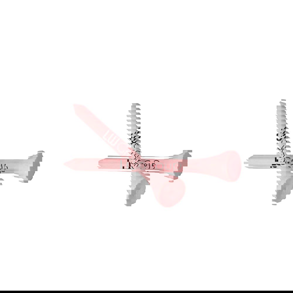 Tee aus Bambusholz 70 mm - rosa