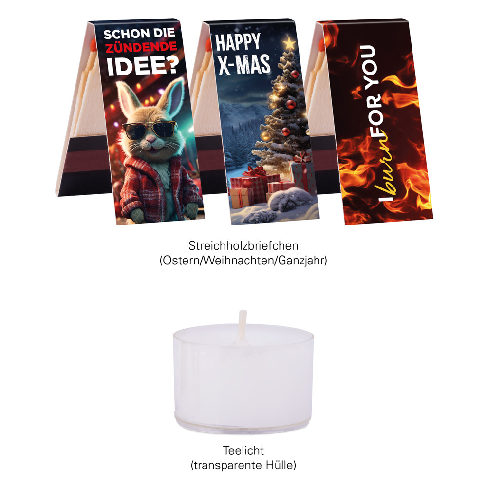 Klappbox S, Teelichter