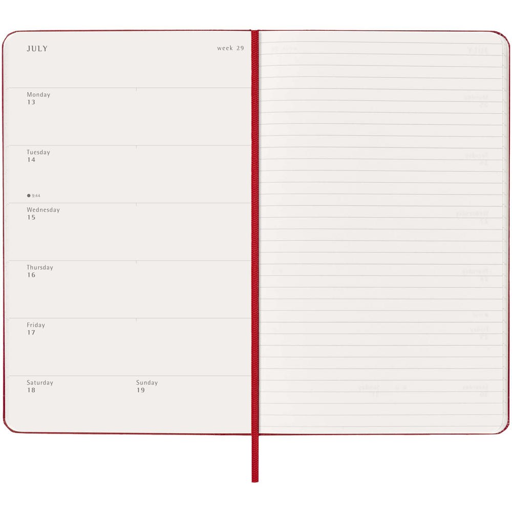 Moleskine Hardcover 12 Monate Wochenkalender L