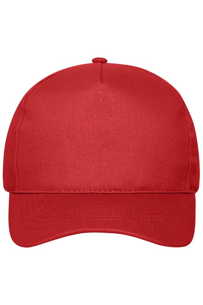 5 Panel Cap Organic Cotton - Red (ca. Pantone 200C)