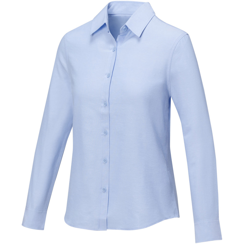 Pollux 130 g/m² Damenbluse mit langen Ärmeln - hellblau