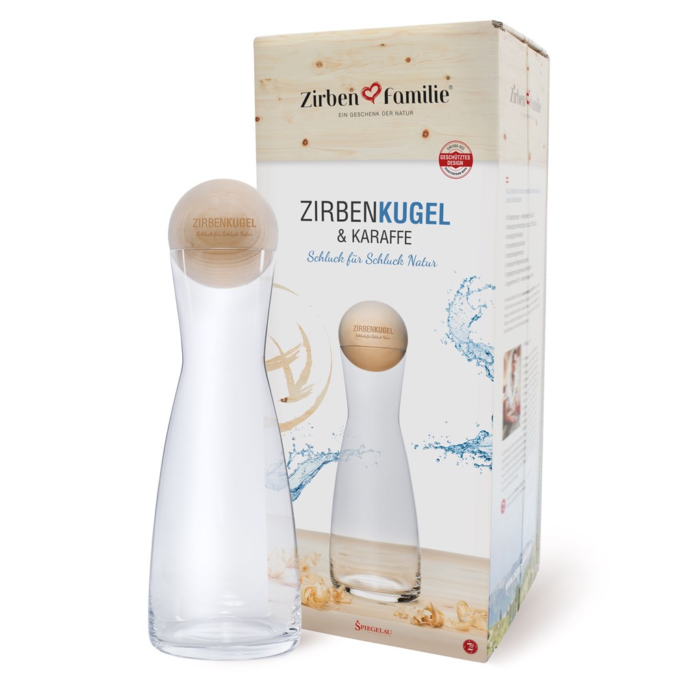 ZIRBENKUGEL & KARAFFE Set