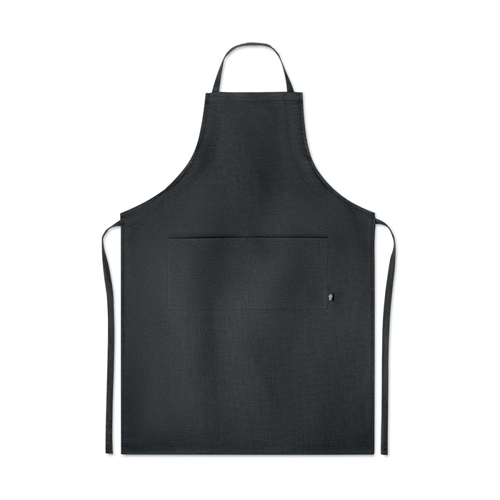 NAIMA APRON - Hanf Küchenschürze 200g/m² - schwarz