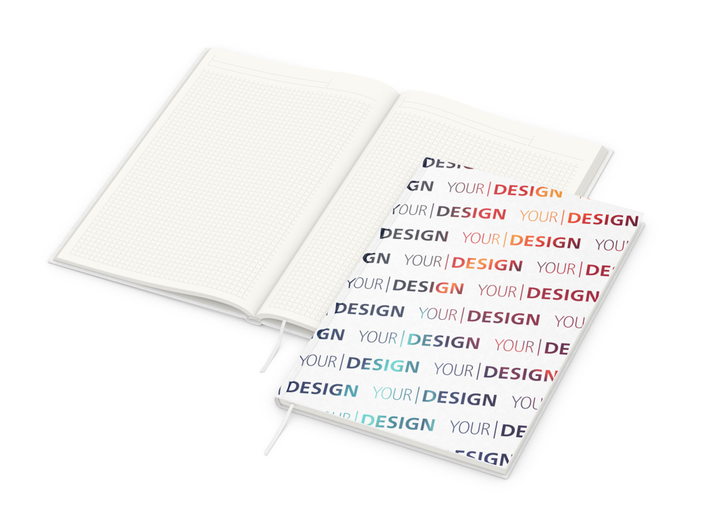 Notizbuch Note-Book RECYCLING, A4, Winkelkaro, Naturpapier