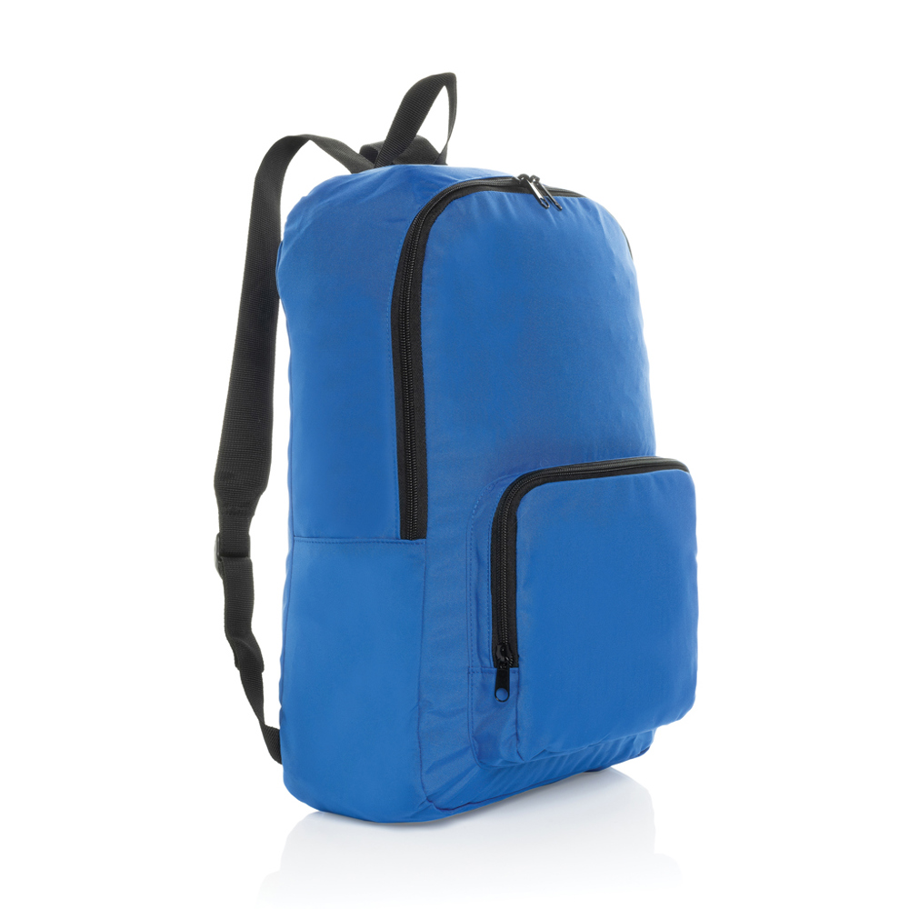 Dillon AWARE™ RPET faltbarer klassischer Rucksack - Königsblau (± PMS 19-4050 TCX)