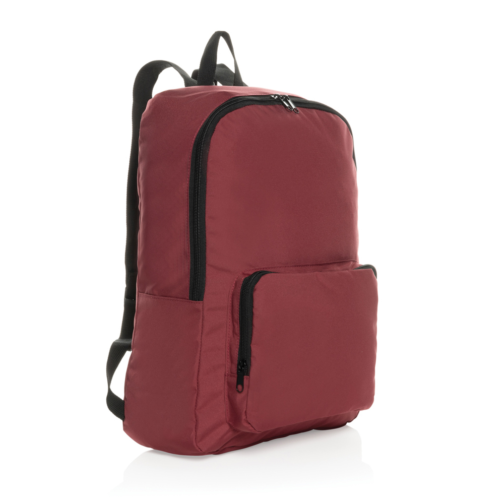 Dillon AWARE™ RPET faltbarer klassischer Rucksack - rot (± PMS 19-1934 TCX)