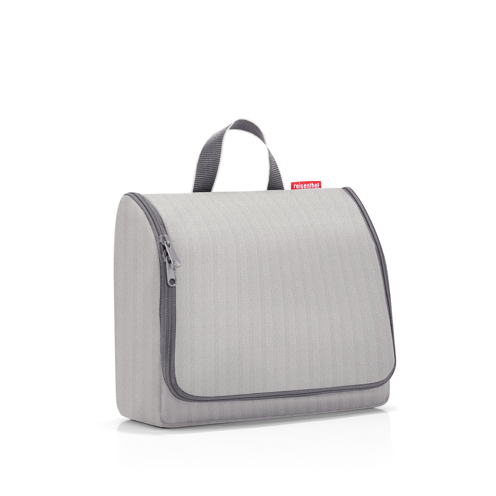 toiletbag XL - herringbone grey